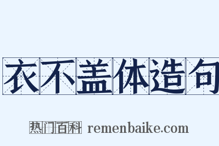 衣不盖体造句是什么意思的图片